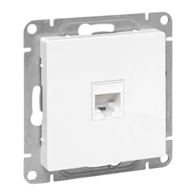 Механизм розетки RJ45 (cat6), белый Эпика EKF