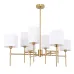 Люстра на штанге Arte lamp DEBORA A4108LM-8PB E14 8*40Вт Металл Медный