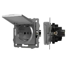 Механизм розетки влагозащищённый SCT-MCP-PL-GR-V 250V, 16A