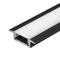 Профиль SL-SLIM-H7-F25-2000 BLACK Алюминий