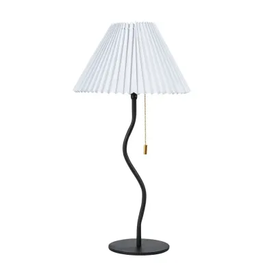 Лампа настольная декоративная AGATHA E27 1х15Вт Металл Чёрный
