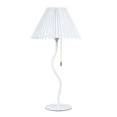 Лампа настольная декоративная AGATHA E27 1х15Вт Металл Белый