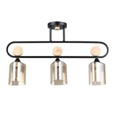 Потолочный светильник Arte Lamp GLAMORE A5076PL-3BK E27 3*60Вт Металл Чёрный