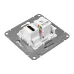 Механизм розетки HDMI+RJ45 (cat5), белый Эпика EKF