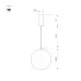 Светильник SP-SILKA-HANG-R300-7W Warm2700, WH, 330 deg, 230V, IP20, Натуральный шелк, 3 года