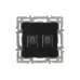 Механизм компьютерной розетки двойной SCT-MPC2-PL-BK RJ-45, CAT6
