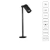 Подсветка для ювелирных изделий PRESTO LED 2Вт Алюминий Чёрный