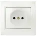 Розетка Intro Plano 1-201-06 без заземления 2P, 16А-250В, IP20, СУ, перламутр