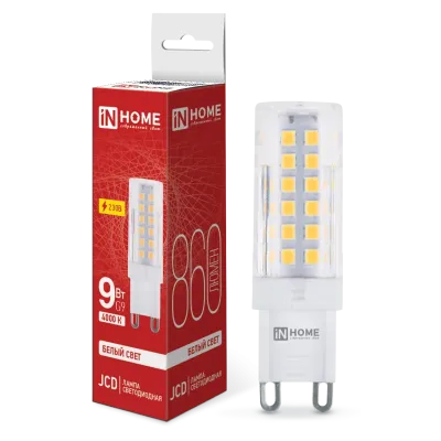 Лампа светодиодная LED-JCD 230В 9Вт G9 4000К 860Лм IN HOME