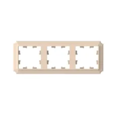 ATLASDESIGN ANTIQUE 3-постовая рамка, универсальная, ПЕСОЧНЫЙ