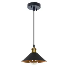 Светильник подвесной CAPPELLO E27 1х60Вт Металл Чёрный
