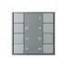 Панель кнопочная INTELLIGENT DALI-201-23-1G-4SC-DIM-DT6-IN Silver BUS, Frame IARL, IP20 металл, 3 года