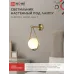 Светильник настенный под лампу AURORA DROP-G9-LT 1хG9 матовый плафон, латунный корпус IN HOME