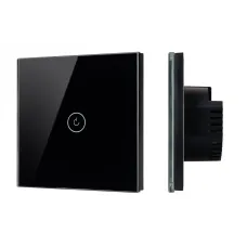 Выключатель сенсорный SWT-OMALI-S01-ZB-BK 250V, 10A, Zigbee Стекло