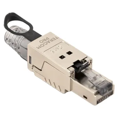 Коннектор TERACOM PRO полевой заделки RJ-45 (8P8C) экран. STP для каб. Cat.6