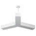 Светильник LED ЭРА Geometria SPO-143-W-40K-056 Igrek 56Вт 4000K 4500Лм IP40 900*80 белый подвесной драйвер внутри