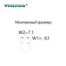 Монтажный разъем FLQ-M8-F03(M8)-HB (розетка)