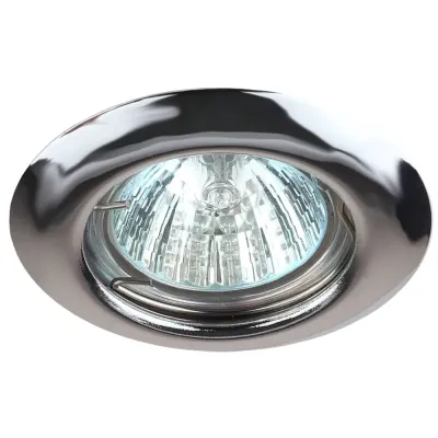 ST3 CH Светильник ЭРА штампованный MR16,12V/220V, 50W хром (200/3000)