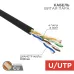 Витая пара U/UTP CAT5e 4PR 24AWG PE OUT черный 100 м