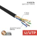Витая пара U/UTP 4PR 24AWG CU медь CAT5e PE черный OUTDOOR бухта 25м