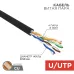Витая пара U/UTP 4PR 24AWG CU медь CAT5e PE черный OUTDOOR бухта 50 м