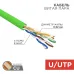 Витая пара U/UTP, CAT 5e, PVC, нг(А)-LSLTx, 4х2х0,52мм, INDOOR, SOLID, зеленый, РФ