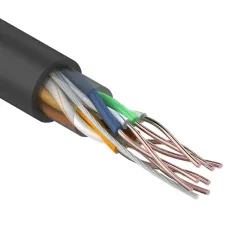 Витая пара U/UTP CAT 5e 4х2х0.50мм LSZH нг(А)-HF 24AWG OUT черный
