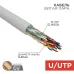 Витая пара U/UTP CAT 5е PVC 16PR 24AWG INDOOR SOLID серый 305м