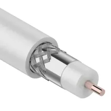 Кабель коаксиальный магистральный RG-11U, 75Ом, CCS/Al/Al, 83%, IN, белый 305м
