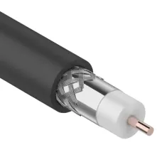 Кабель коаксиальный магистральный RG-11U, 75 Ом, CCS/Al/Al, 83%, OUT, черный, 305 м