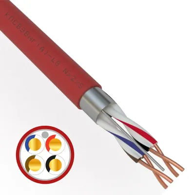 Кабель для пожарной сигнализации КПСВЭВнг(А)-LS 2x2x1,00 кв.мм, 200 м,