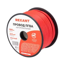Провод ПГВА 1х2.50 мм2, красный, бухта 100 м,