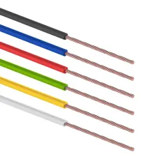 Набор автопровода 'Радуга' 1х1,00 мм, 6 цветов (белый, желтый, зеленый, красный, синий, черный) по 3 метра,
