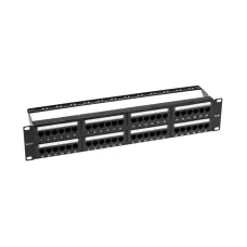 Патч-панель 19' CAT 5e 2U 48 портов UTP RJ45 Dual IDC с органайзерами
