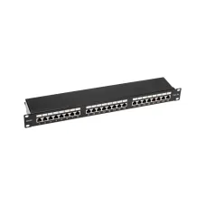 Патч-панель 19' CAT5e 1U 24 порта STP RJ45 Dual IDC