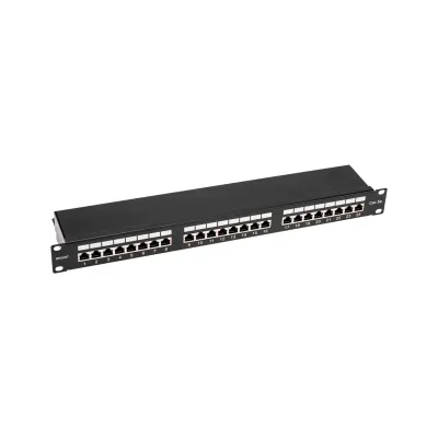 Патч-панель 19' CAT5e 1U 24 порта STP RJ45 Dual IDC