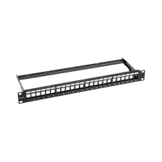 Патч-панель наборная 19' CAT5e 1U 24 порта UTP RJ45 Dual IDC