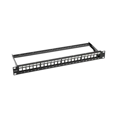 Патч-панель наборная 19' CAT5e 1U 24 порта UTP RJ45 Dual IDC