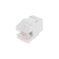 Модуль Keystone Jack RJ-45 CAT5e UTP 110 IDC тип 180 град. белый