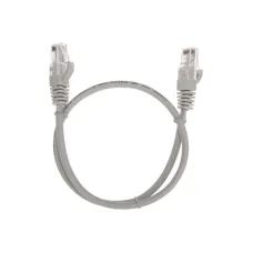 Патч-корд U/UTP, CAT 5e, RJ45-RJ45, 26AWG, LSZH, серый, 0,5м,