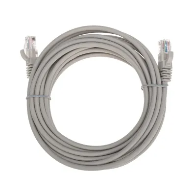 Патч-корд U/UTP, CAT 5e, RJ45-RJ45, 26AWG, LSZH, серый, 5м,