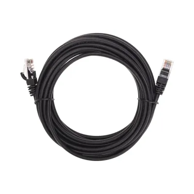 Патч-корд U/UTP, CAT 5e, RJ45-RJ45, 26AWG, LSZH, черный, 5м,