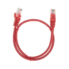 Патч-корд U/UTP, CAT 5e, RJ45-RJ45, 26AWG, LSZH, красный, 0,5м,