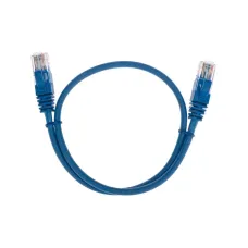 Патч-корд U/UTP, CAT 5e, RJ45-RJ45, 26AWG, LSZH, синий, 0,5м,