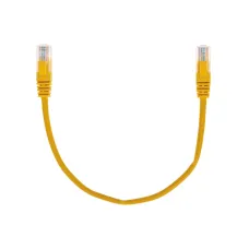 Патч-корд U/UTP, CAT 5e, RJ45-RJ45, 26AWG, LSZH, желтый, 0,3м,