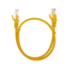 Патч-корд U/UTP, CAT 5e, RJ45-RJ45, 26AWG, LSZH, желтый, 0,5м,