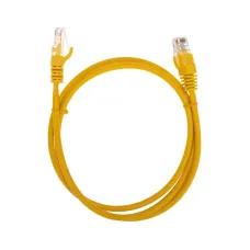 Патч-корд U/UTP, CAT 5e, RJ45-RJ45, 26AWG, LSZH, желтый, 1м,