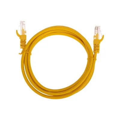 Патч-корд U/UTP, CAT 5e, RJ45-RJ45, 26AWG, LSZH, желтый, 1,5м,