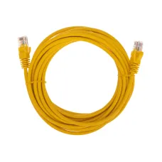 Патч-корд U/UTP, CAT 5e, RJ45-RJ45, 26AWG, LSZH, желтый, 5м,