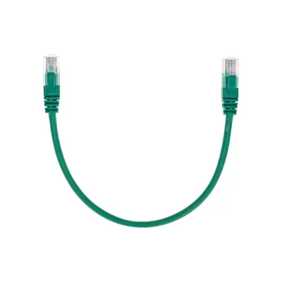 Патч-корд U/UTP, CAT 5e, RJ45-RJ45, 26AWG, LSZH, зеленый, 0,3м,